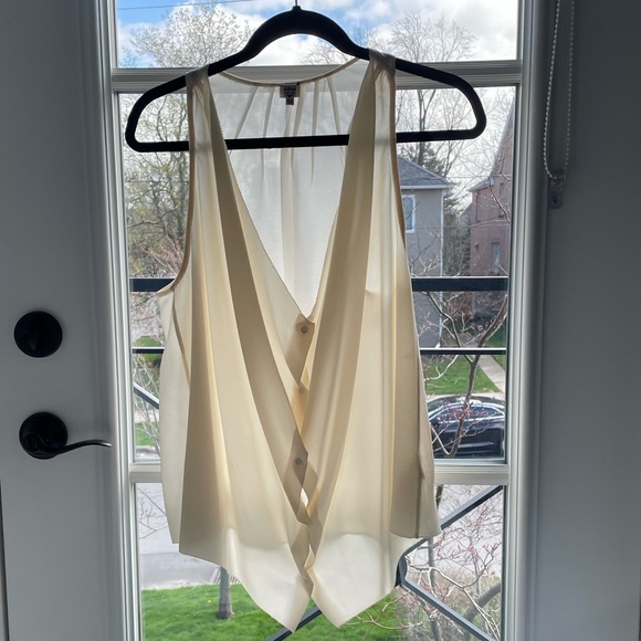 ARITZIA WILFRED SILK SLEEVELESS SHIRT. X-SMALL - Picture 5 of 5